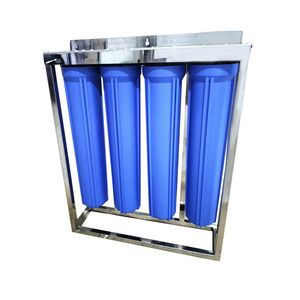 Sistema de Filtración de <span class=keywords><strong>Agua</strong></span> Doméstico Big Blue de 20 Pulgadas, Carcasa de Filtro Jumbo de 4 Etapas con Cubierta de Acero Inoxidable, Purificador de <span class=keywords><strong>Agua</strong></span> de 4 Etapas - Product Image 5
