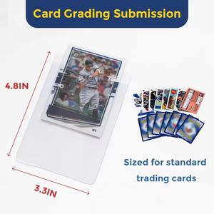 High Quality Clear Semi Rigid <strong>Card</strong> <strong>Holder</strong> for Graded <strong>Card</strong> Submission Trading Basketball Sports Protector <strong>Card</strong> Sleeve Saver Pvc - Product Image 4