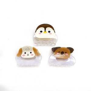 YIYI moda 2017 cabeza de animal de dibujos animados acetato pelo garra búho cachorro garra clip personalización al por mayor - Product Image 1