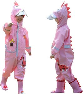 Impermeable Infantil Personalizado con Logotipo, para Niños y Niñas de Jardín de Infancia, de Cuerpo Completo, Grueso, con Revestimiento de TPU, Diseño de Dibujos Animados, para Senderismo - Product Image 1