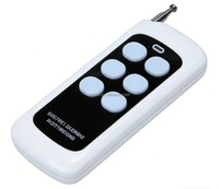Télécommande intelligente pour rideaux à code fixe et à code roulant à 4 boutons, contrôleur LED avec piles AAA, en plastique, pour domotique sans fil