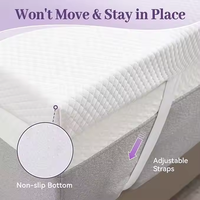 Belüftete High Density Gel Memory Foam Matratze Topper Pad für Rückens ch merzen Bed Topper mit abnehmbarem Softcover