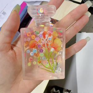 Juguete de descompresión de animales con purpurina y lentejuelas, de malta, con forma de botella de <span class=keywords><strong>perfume</strong></span>, de rebote lento, que escupe burbujas, sólido, para niños y adultos - Product Image 3