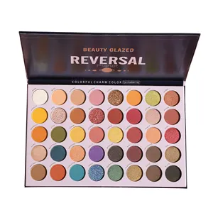 Beauty Glazed 40 Colors Reversal Planet Eyeshadow Matte Glitter Colorful Eyeshadow High Pigment Diamond Rainbow Makeup Kit