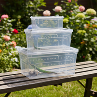 Offre Spéciale : Boîtes de Reproduction et d'Alimentation pour Reptiles – Robustes, Transparentes, Écologiques – Boîte d'Escalade pour Animaux de Compagnie – Accessoires pour Animaux