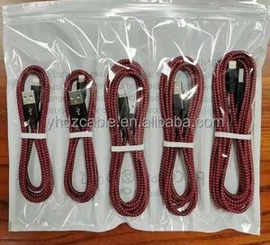 Nylon Braided Micro <b>Usb</b> <b>Cable</b> 3ft 6ft 10ft <b>Type</b>-<b>C</b> Fast Charger 1m 2m 3m <b>Cable</b> for iPhone <b>USB</b> <b>Cable</b> - Product Image 4