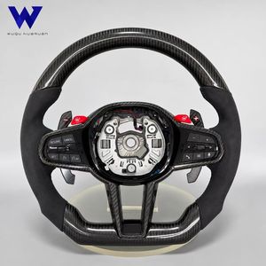 Volante de Fibra de Carbono Forjado y Gamuza para <span class=keywords><strong>BMW</strong></span> Serie 1 2 3 4 5 6 7 X3 X4 X5 X7 M2 M3 M4 M5 <span class=keywords><strong>M8</strong></span> M240i G20 G80 G82 G42 G29 F90 - Product Image 6