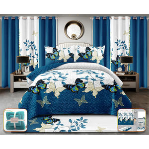 Fundas de <span class=keywords><strong>cama</strong></span> king size juego de <span class=keywords><strong>cama</strong></span> edredón juego de <span class=keywords><strong>cama</strong></span> con cortinas a juego - Product Image 5