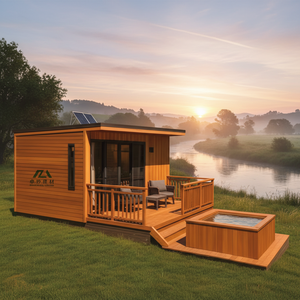 Maisons préfabriquées en <span class=keywords><strong>bois</strong></span> durables, écologiques, imperméables et modernes, très demandées pour les hôtels, les villas et les gîtes - Product Image 1