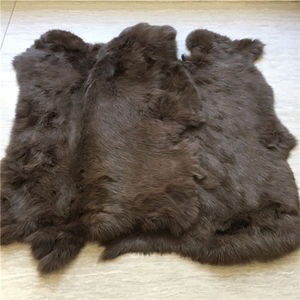 Peau de lapin Rex chinchilla chinois naturel véritable - Product Image 5