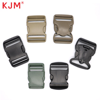 KJM Sac à dos de sport Accessoires de sac à bagages Boucle latérale en plastique robuste de 50mm pour sac à dos tactique