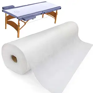 Cubierta impermeable para cama, médico de sábanas de papel para masaje Hospital, rollo de sábanas desechables no tejidas para mesa de examen