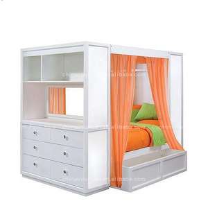 Cama Infantil Multifuncional con Almacenamiento, Cama Individual Simple para Niñas, Cama Tipo Casa Secreta para Habitación <span class=keywords><strong>de</strong></span> Niñas, Personalizable - Product Image 5