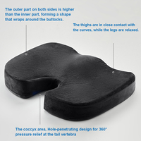 Conception ergonomique confortable en peluche et supportive Soulagement toute la journée Facile à installer sur n'importe quelle chaise Valeur directe d'usine