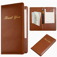Carpeta Porta-Cheques Personalizada de Cuero PU para Camareros, con Clip para Billetes y Facturas, para Restaurantes