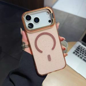 K252, l'étui magnétique transparent à paillettes pour objectif est compatible avec les séries de modèles <span class=keywords><strong>iPhone</strong></span> <span class=keywords><strong>11</strong></span>, 12, 13 et 14. - Product Image 5