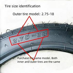 Pneus ATV, vente directe usine, pour motos Haojue/Suzuki/Jialing/Wuyang 125/150, roues avant et arrière, chambres à air 300-18/275-18. - Product Image 3