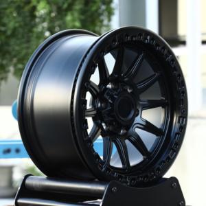 عجلات HTOR الجديدة المطلية 6X135 6X139 مقاس 16 و17 بوصة، سوداء غير لامعة متعددة الأذرع، مصنوعة بالطرق الصلبة للطرق الوعرة، مع حافة مغلقة، لسيارات الدفع الرباعي والشاحنات مثل F150 - Product Image 3