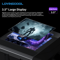 Boîtier PC LOVINGCOOL avec écran large de 3,5 pouces, refroidissement par air du processeur, double tour, ventilateur FDB, haute puissance 270W TDP pour Intel/AMD