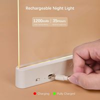 Lampu Buku LED dan Lampu Malam 2 in 1, 3 Suhu Warna, Lampu Baca Isi Ulang USB dengan Timer untuk Membaca di Malam Hari
