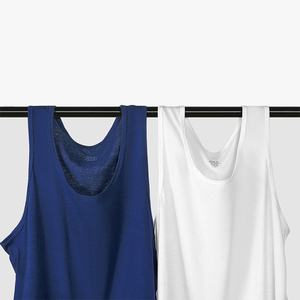 Débardeur pour homme 100% coton respirant, coupe ajustée, sous-vêtement de sport pour jeunes, dos nageur, ample, léger, camisole d'été - Product Image 6