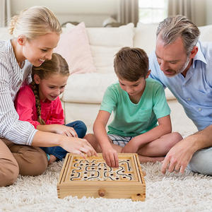 Perline di legno labirinto giocattolo <span class=keywords><strong>Montessori</strong></span> gioco da tavolo educativo in legno <span class=keywords><strong>giochi</strong></span> da tavolo per ragazzi e ragazze - Product Image 5