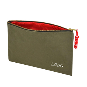 Pochette de rangement personnalisée pour dossiers, format A4, en toile, avec fermeture éclair, pour l'école, l'université, les enseignants, les fournitures artistiques, les fournitures de bureau - Product Image 1