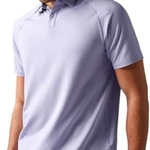 Chemise à manches courtes pour homme, anti-odeur, respirante, légère, en spandex/polyester, pour chemises et polos de golf, avec motif imprimé - Product Image 4