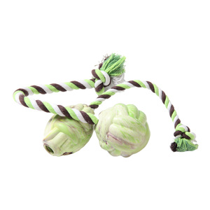 Yite Dog Rope Ball Cotton Hemp <b>Bite</b> Resistant Interactive Tug Of War Training Toy Medium Large Knotted Ball - Product Image 3