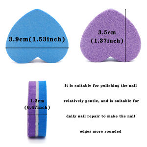 Mini çift taraflı 100/180 Emery tırnak tamponu tırnak sünger dosya kare zımpara blok ile manikür aracı malzemeleri tırnak bakımı için - Product Image 3