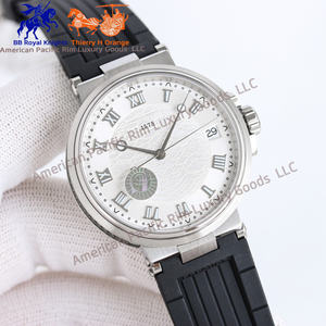 Montre mécanique automatique de luxe Bre-guet 2025 avec logo personnalisé, style couple d'affaires, acier 904, verre saphir, même style Ronda - Product Image 2