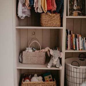 Sac fourre-tout rectangulaire de style coréen, organiseur de couches pour bébé, grande boîte de rangement, panier portable, cadeau de naissance, essentiels pour nouveau-nés - Product Image 4