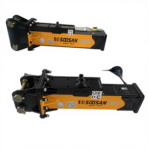 Martillo Hidráulico Tipo Caja SOOSAN Factory SQ20, Apto para Miniexcavadoras, Minicargadoras Bobcat, para Demolición de Rocas Duras - Product Image 1