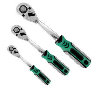 Adjustable 250mm Ratchet Wrench Socket Set Steel Tools Strong Impact Resistance Overall Heat Treatment OEM Carbon Steel Box - Product Image 1