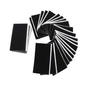 Fillet Velcroes Back Glue Self-<b>adhesive</b> Rough Surface <b>Hook</b> Surface Black White Rectangular Slice Wall Sticker <b>Adhesive</b> Buckle - Product Image 1