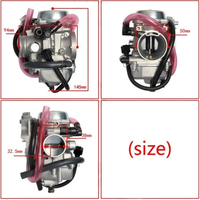 Carburateur de moto Kawasaki Bayou KLF300C KLF300 Mojave 250 KSF250 KLX250 KLX250R KLX250S 1986-2005 15004-0029 15004-0023