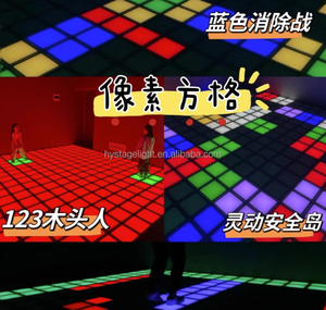 Attivare l'illuminazione scenica Disco Pixel Grid energica Jumping RGB Escape Room 30*30cm interattivare la luce della pista da <span class=keywords><strong>ballo</strong></span> a Led - Product Image 3