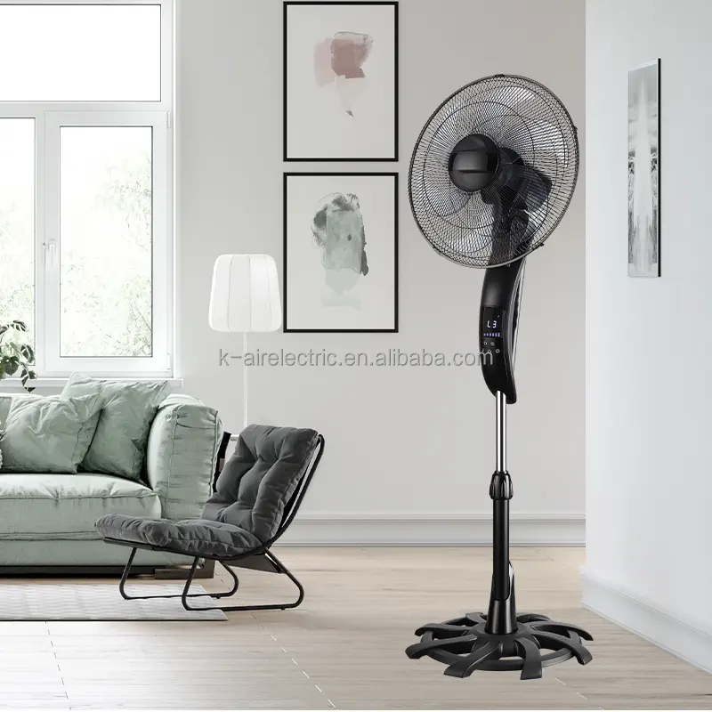 Soporte DE VENTILADOR DE CC, Enfriador de aire de suelo, eléctrico, recargable, sin aspas, de 18 pulgadas, calentador silencioso de Torre