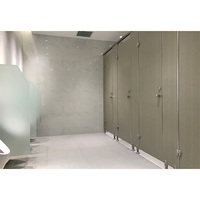 Panneau de cloison de salle de bain résistant à l'humidité, séparateur de cabine de toilette pour hôpital, bureau, hôtel, salle de sport, centre commercial, spa, salle de douche