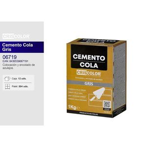Aditivos para Hormigón y Mortero en Polvo de Cemento Gris con Adhesivo Gris CEMENTO COLA GRIS EN POLVO - Product Image 1