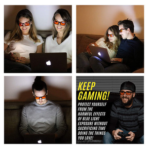 HMC Coating CR39 Eyeglasses <strong>Lenses</strong> Red Yellow Orange 84% to 99% Anti Blue Light Blocking <strong>Lens</strong> - Product Image 6