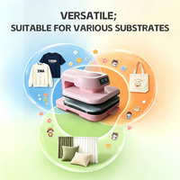Presse à chaud intelligente 3ème génération CH2352 38*38cm avec base coulissante pour impression manuelle de vêtements DTF et par sublimation