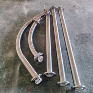 Tubería de Acero Resistente al Desgaste con Revestimiento Cerámico de Alúmina al 92% 95% / Entrada con Revestimiento Cerámico / Salida con Revestimiento Cerámico para Transporte Industrial - Product Image 4