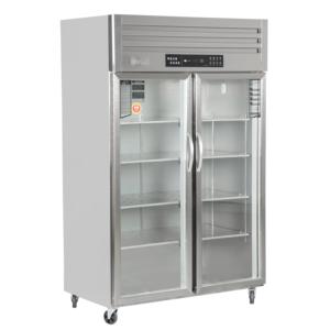 <span class=keywords><strong>Réfrigérateur</strong></span>-congélateur commercial à 2 portes, sans givre, intégré, pour la restauration et les cantines - Product Image 1