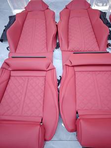 Funda de Asiento de Coche de Cuero de Diseño de Lujo y Alta Calidad, Duradera, Apta para <span class=keywords><strong>Audi</strong></span> A5 A3 Q3 <span class=keywords><strong>Q2</strong></span> Q5 A1 A4 A6 A7 A8 - Product Image 3