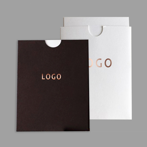 Wholesale Custom <strong>Black</strong> Cardboard Recycled Paper <strong>Envelope</strong> with <strong>String</strong> <strong>Tie</strong> Silver Foil logo Letter for Perfume <strong>Envelope</strong> Paper - Product Image 2
