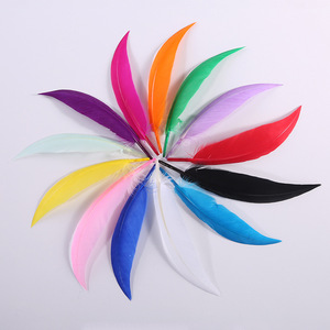 Bán Buôn 10-15 Cm Nhuộm Ngỗng Bay Cánh Lông Lông Lông Tự Làm Thủ Công Mỹ Nghệ Nhà Máy Sản Xuất Vải Bút Trang Phục Couture Bó Hoa Cưới Lông - Product Image 1