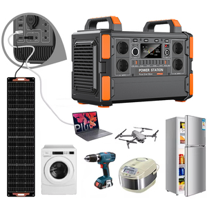 Estación de Energía Portátil de 1200w con Batería Lifepo4, Banco de Energía Móvil, Generador de Carga de Litio, Batería <span class=keywords><strong>Solar</strong></span> - Product Image 1