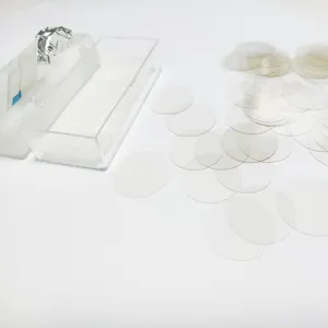 14mm Circle Microscope Cover Glasses Cover Transparent Cell Coverslip TC Cover Glass 1 Box Cell-seeded Coverslips High Quality