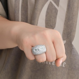 Hip Hop Owl <b>Ring</b> Micro-<b>set</b> Zircon Personality Hip Hop Jewelry <b>Ring</b> for Men and Women - Product Image 2